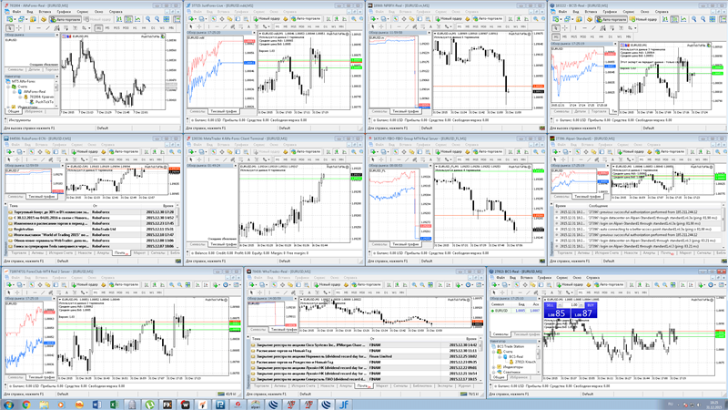 После выполнения функции распределения окон по рабочему столу