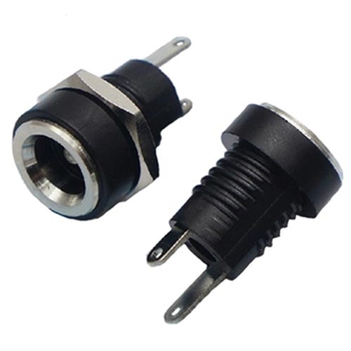 Разъем питания DC-022B 5.5x2.1 на панель (12В, 3А, мама)